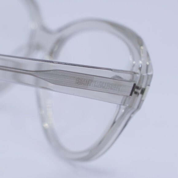 Saint Laurent SL411 004 Eyeglasses Transparent 57mm Square Frame - Picture 10 of 11